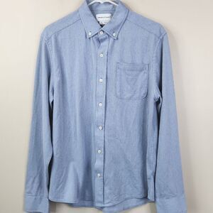 Ministry Of Supply Mens Hairline Striped LS Standard Fit Button Down Shirt M